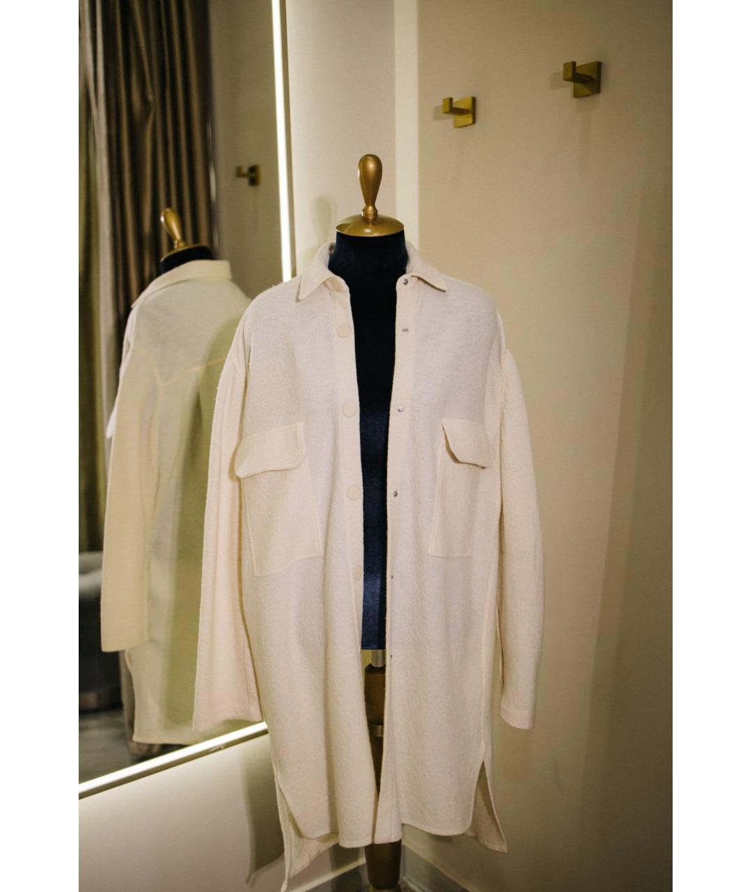 GENTRY PORTOFINO Бежевый шерстяной джемпер / свитер, фото 6