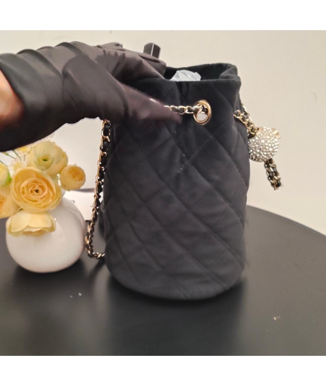 CHANEL Черная сумка через плечо, фото 3