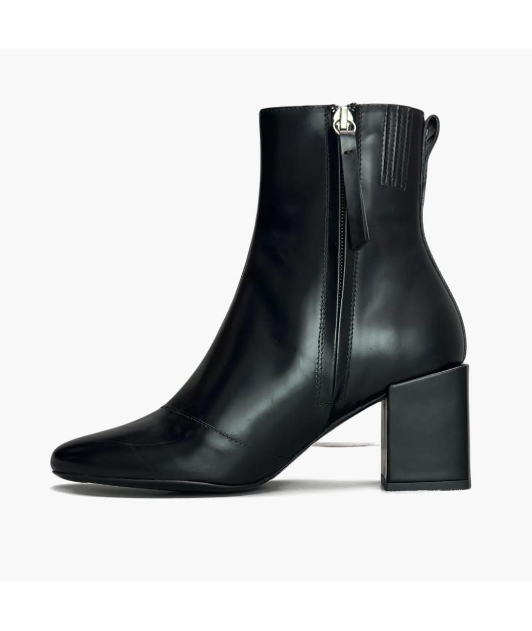 Ami Paris Черные кожаные ботильоны, фото 3