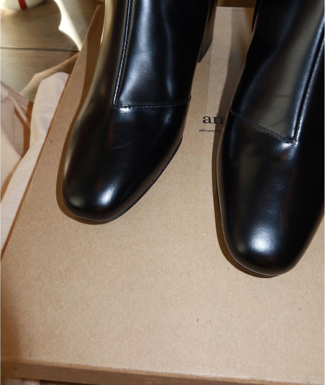 Ami Paris Черные кожаные ботильоны, фото 7