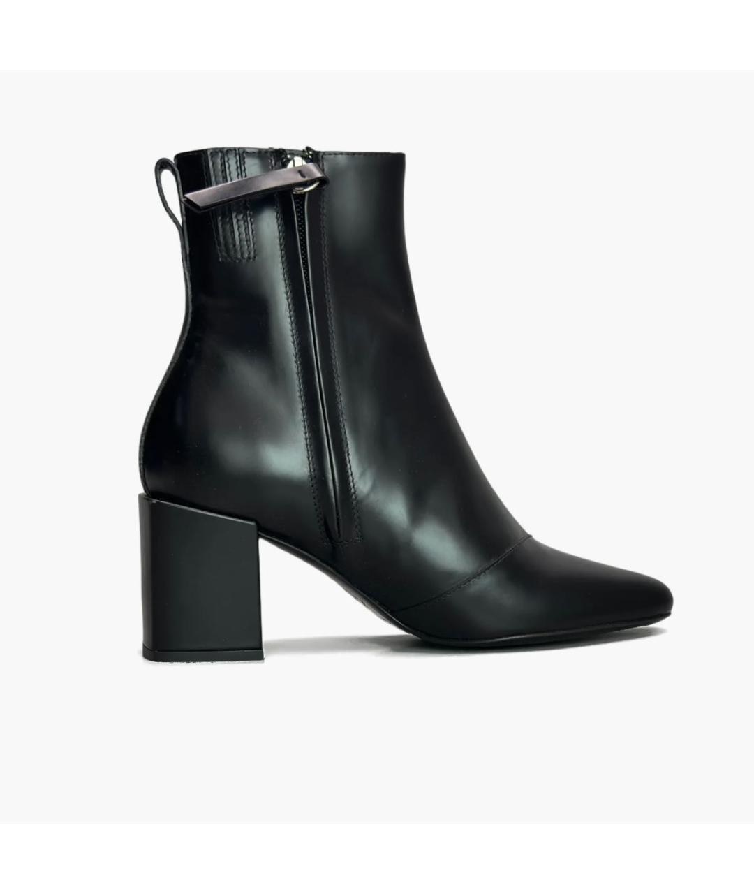 Ami Paris Черные кожаные ботильоны, фото 2