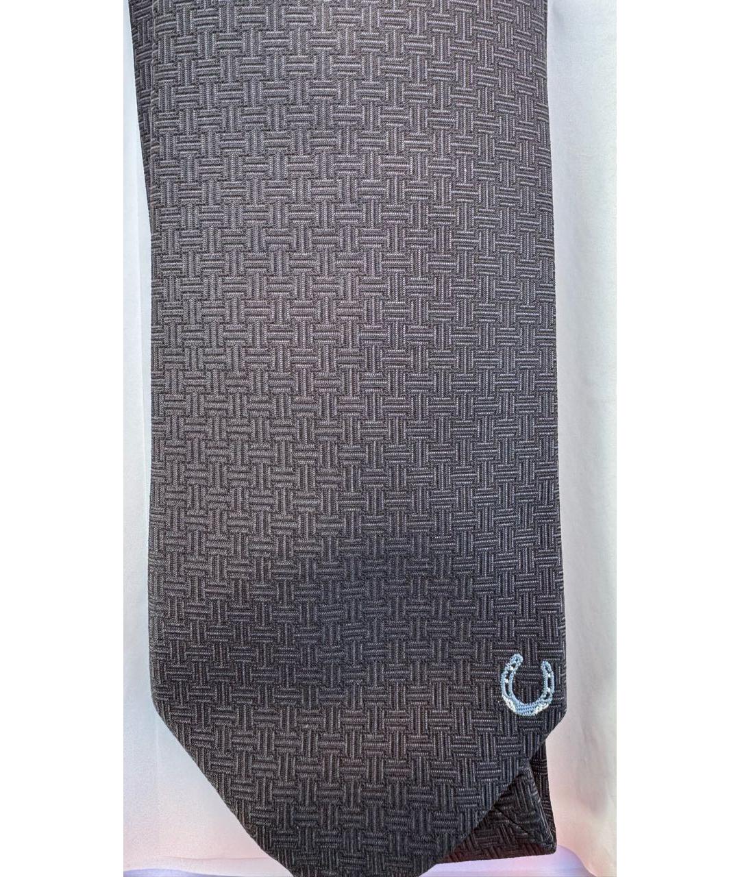 HERMES Черный галстук, фото 4