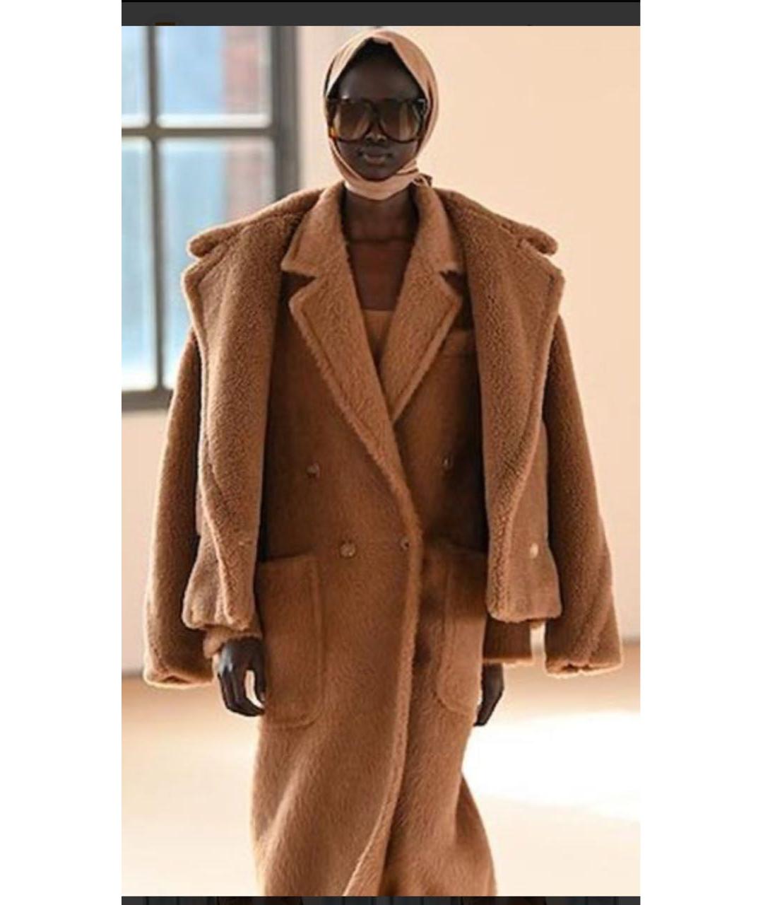 MAX MARA Бежевое шерстяное пальто, фото 5