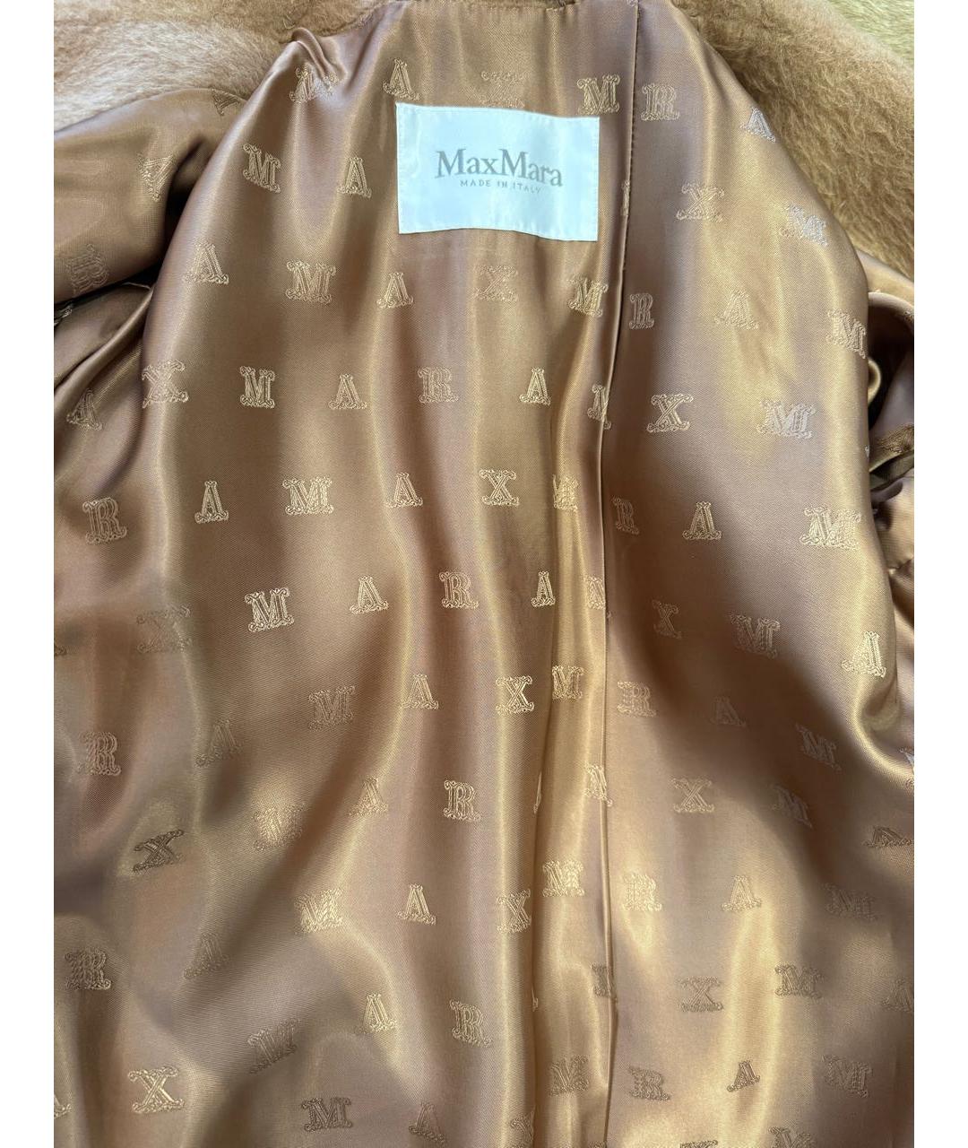 MAX MARA Бежевое шерстяное пальто, фото 6