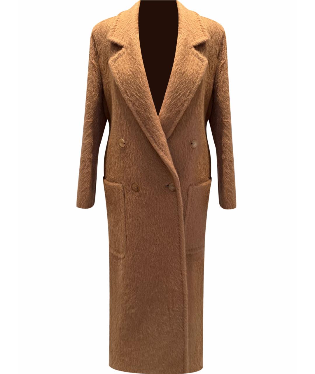 MAX MARA Бежевое шерстяное пальто, фото 1