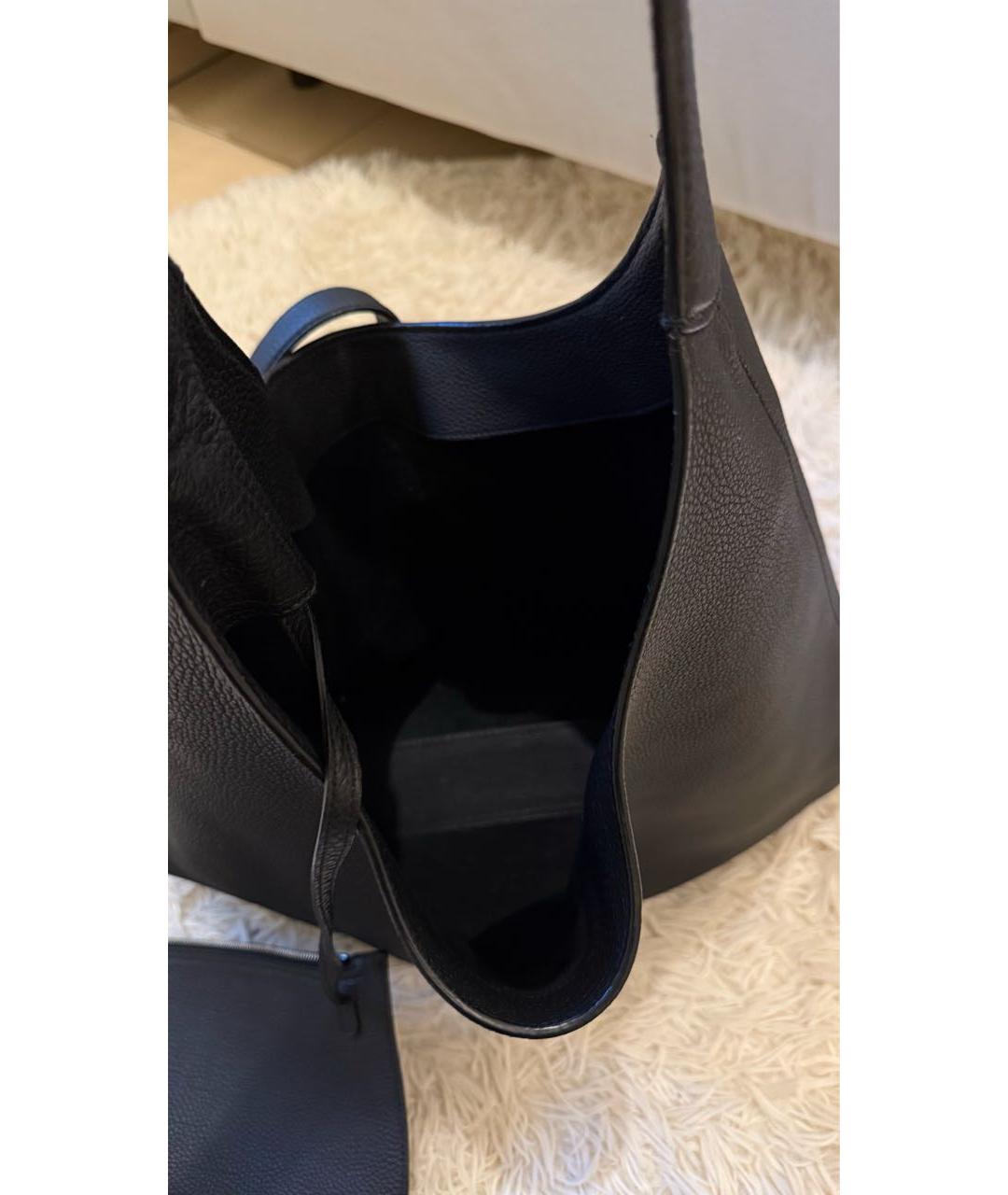 GUCCI Черная кожаная сумка через плечо, фото 4