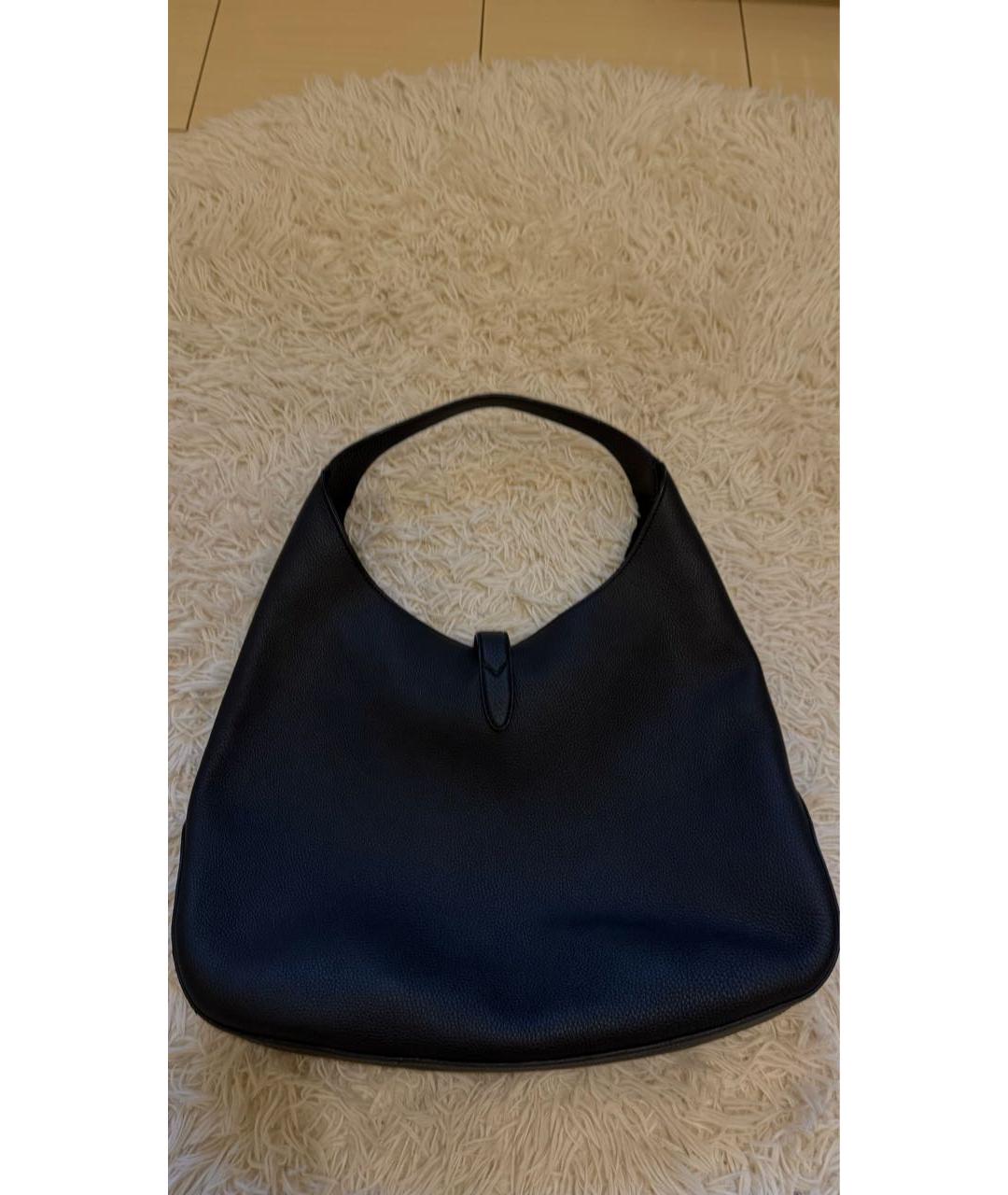 GUCCI Черная кожаная сумка через плечо, фото 3