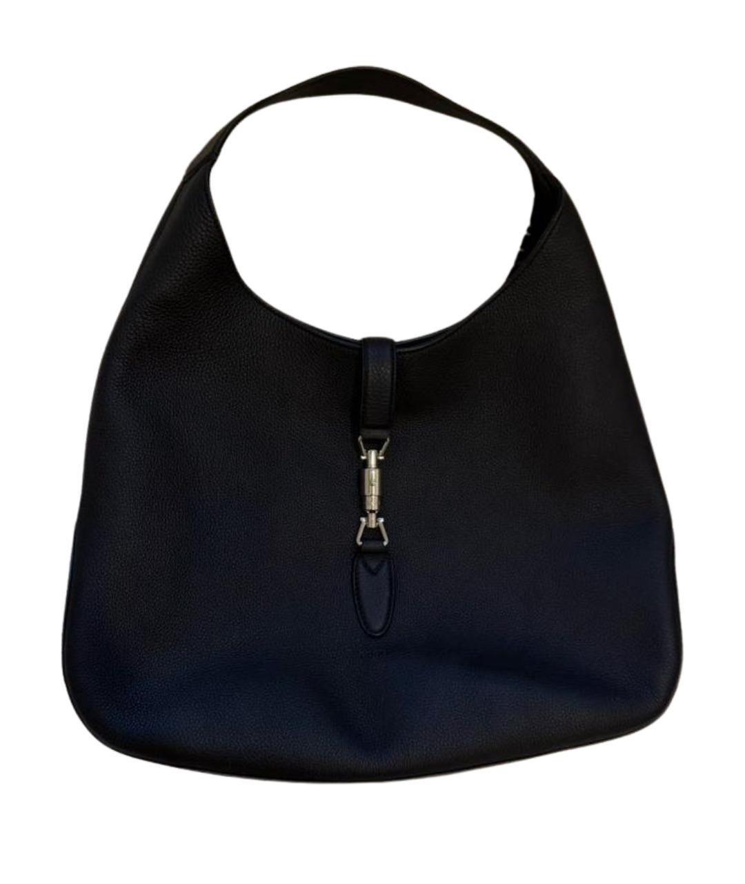 GUCCI Черная кожаная сумка через плечо, фото 1