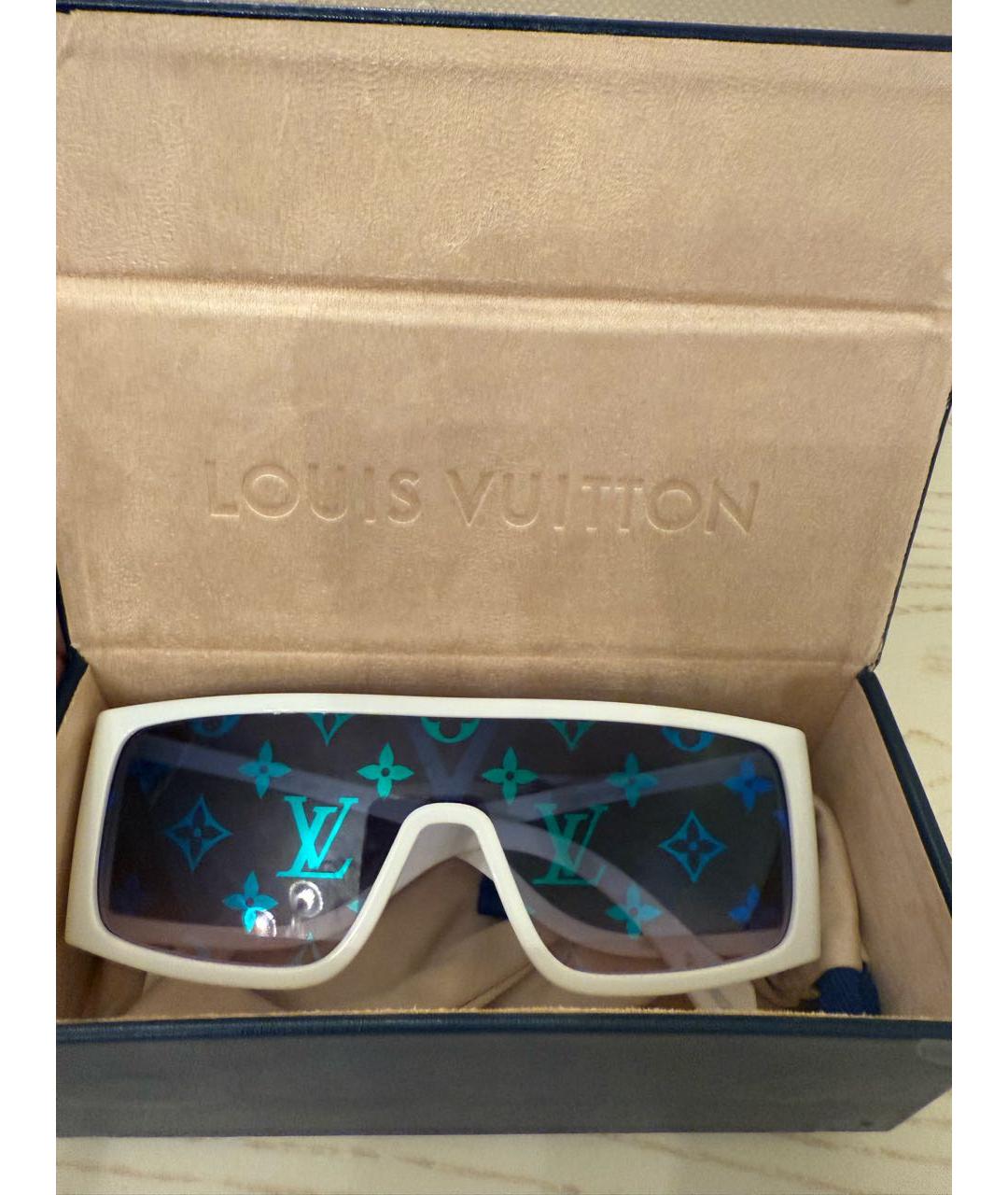 LOUIS VUITTON Белые пластиковые солнцезащитные очки, фото 2