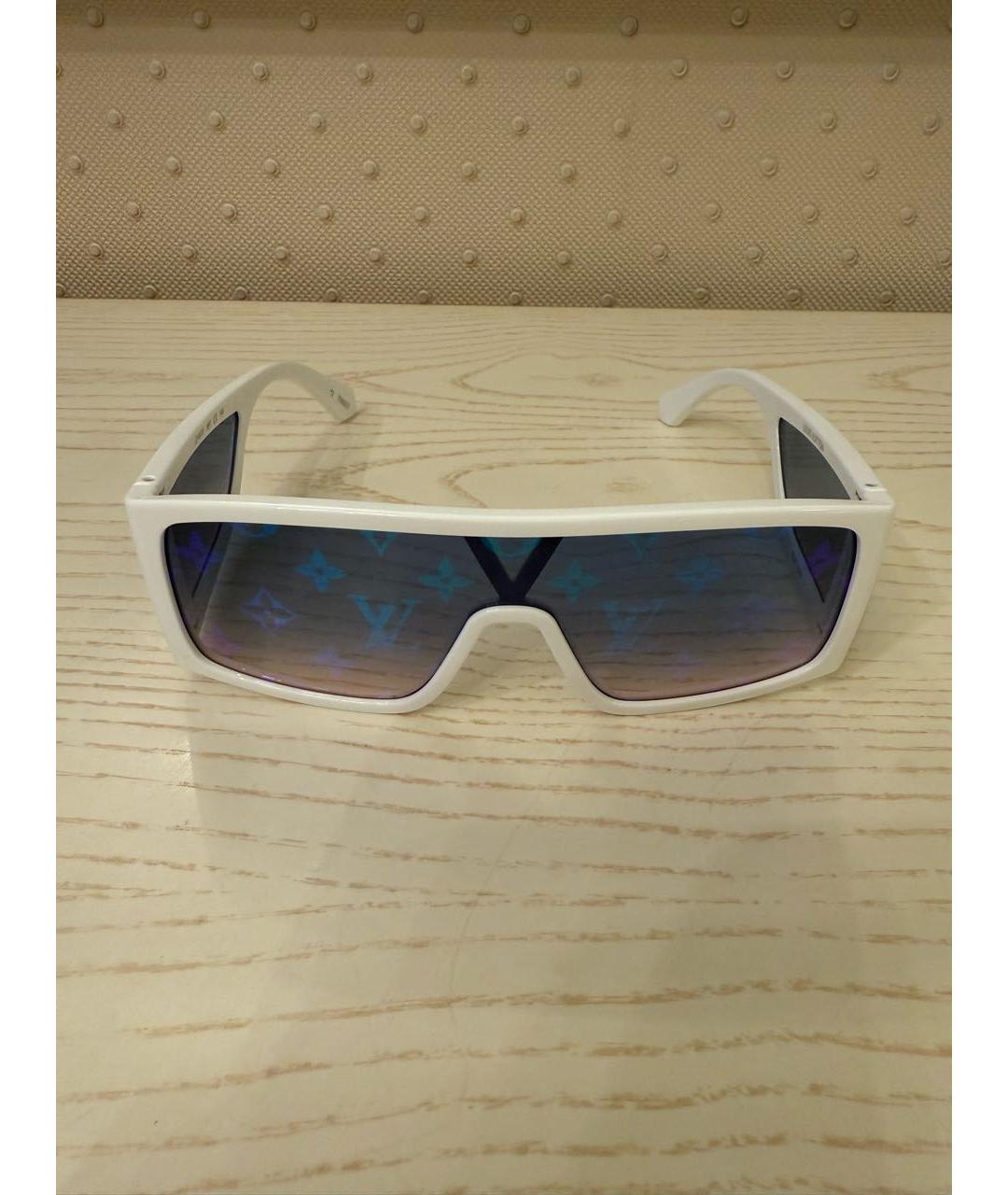 LOUIS VUITTON Белые пластиковые солнцезащитные очки, фото 6