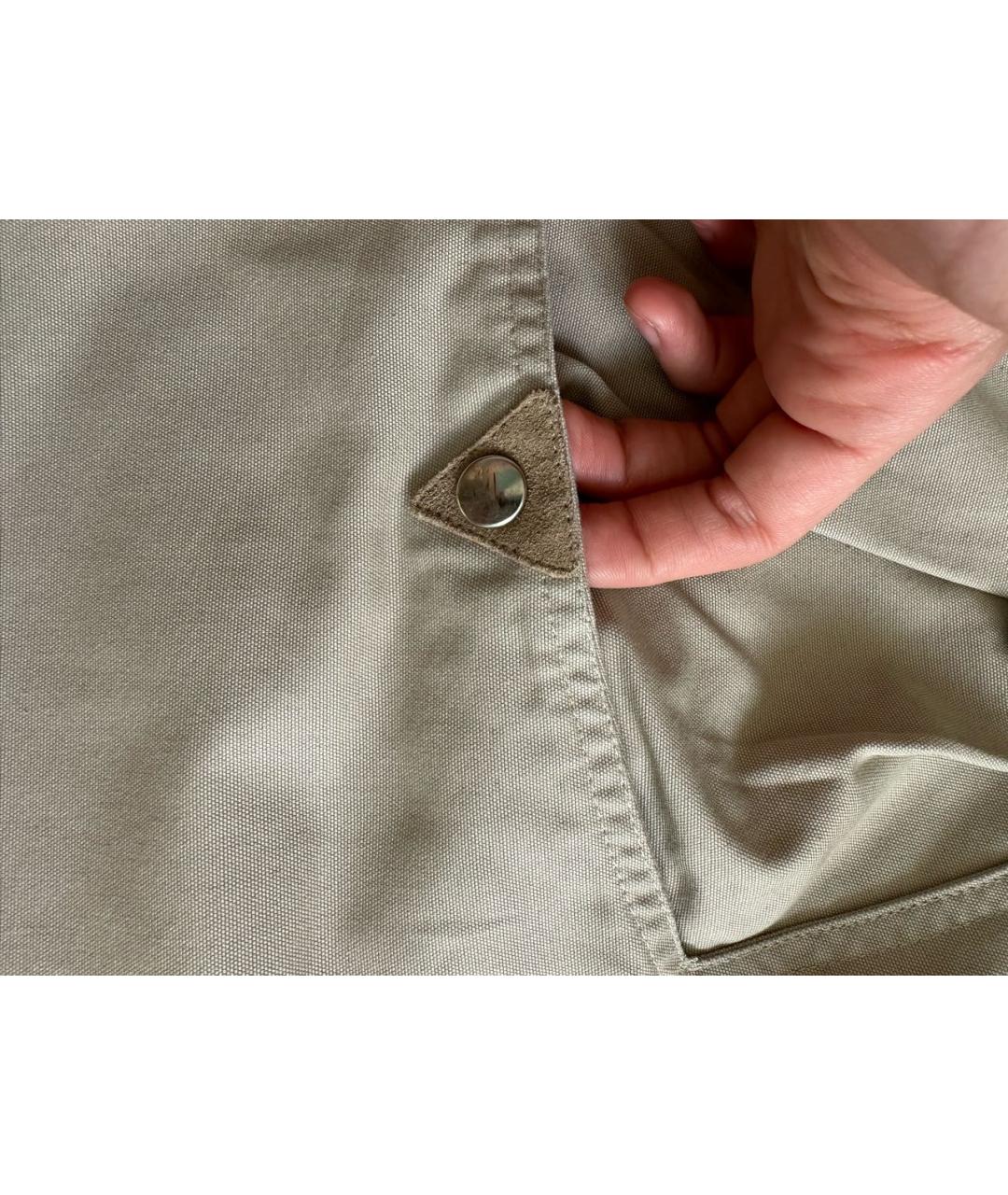 ISABEL MARANT Бежевые хлопковые брюки широкие, фото 4