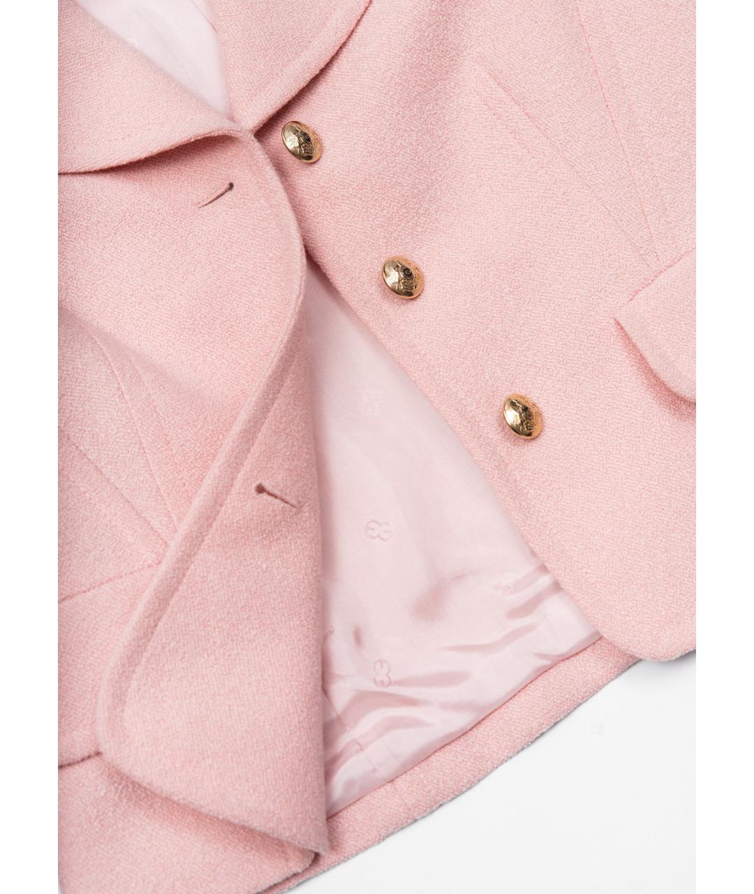 ESCADA Розовый шерстяной жакет/пиджак, фото 5