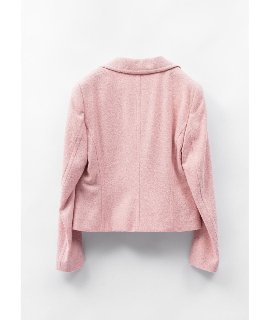 ESCADA Розовый шерстяной жакет/пиджак, фото 2
