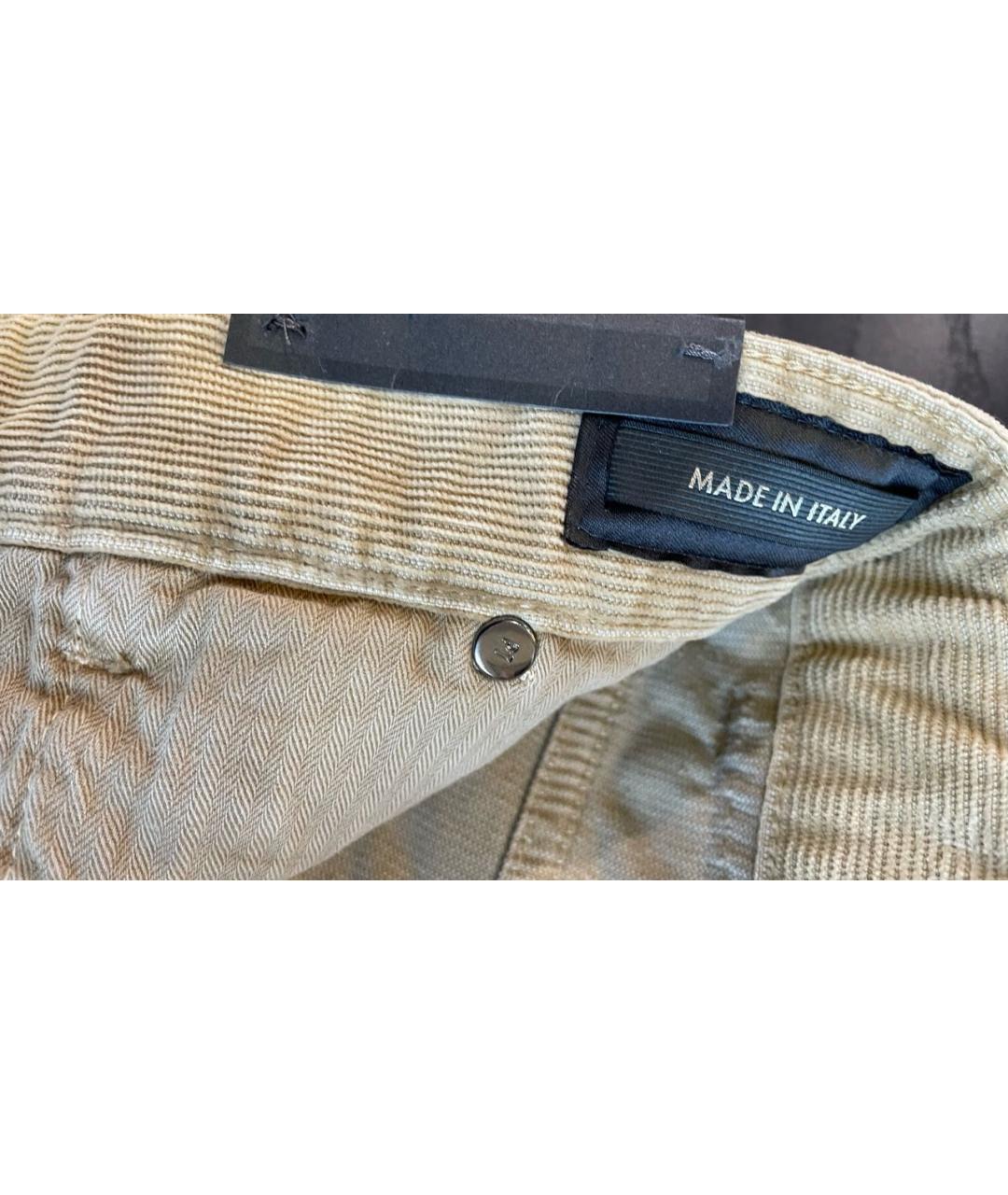 PT TORINO Бежевые хлопковые брюки чинос, фото 8