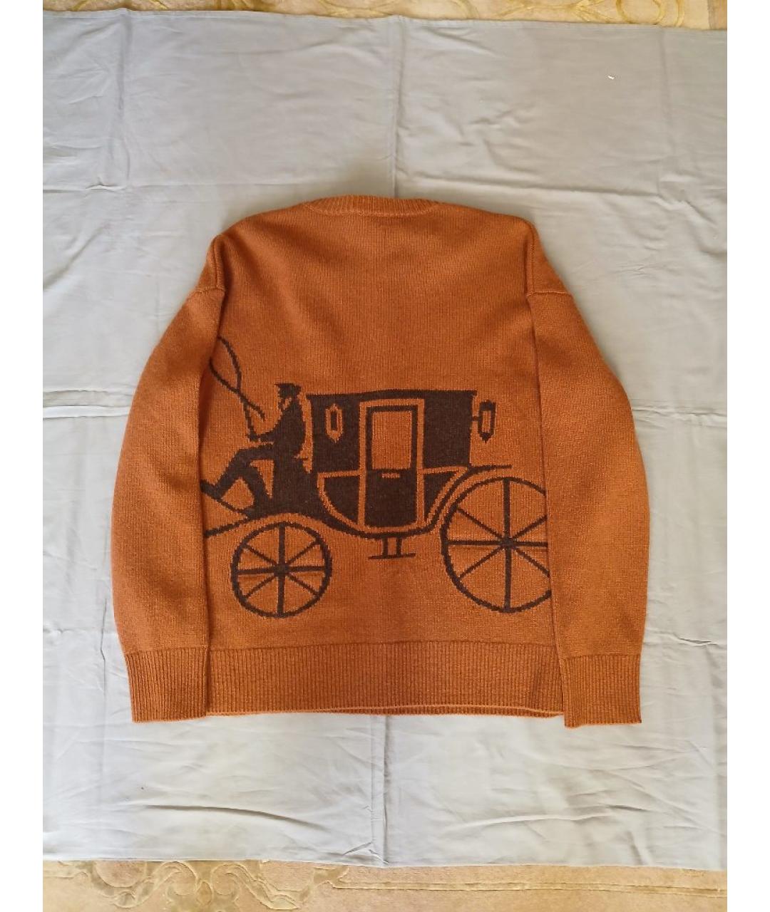 COACH Коричневый шерстяной джемпер / свитер, фото 2