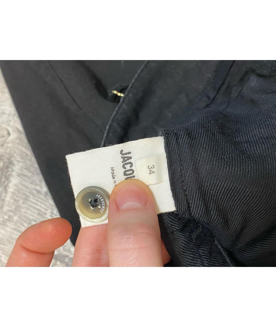 JACQUEMUS Черный льняной костюм с брюками, фото 5