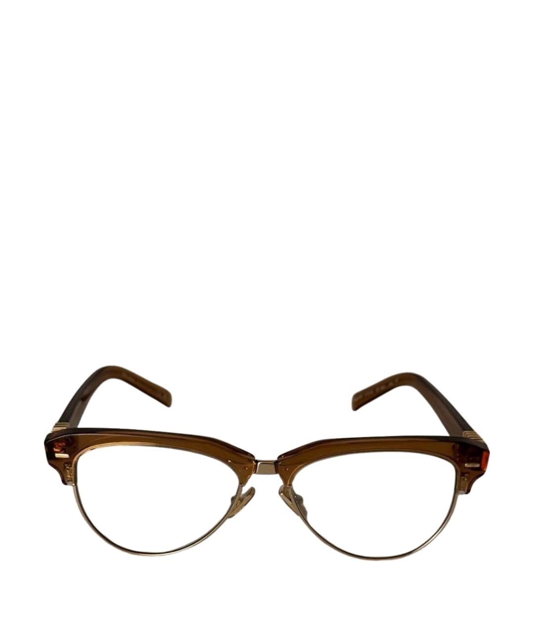 MIU MIU Коричневые пластиковые солнцезащитные очки, фото 1