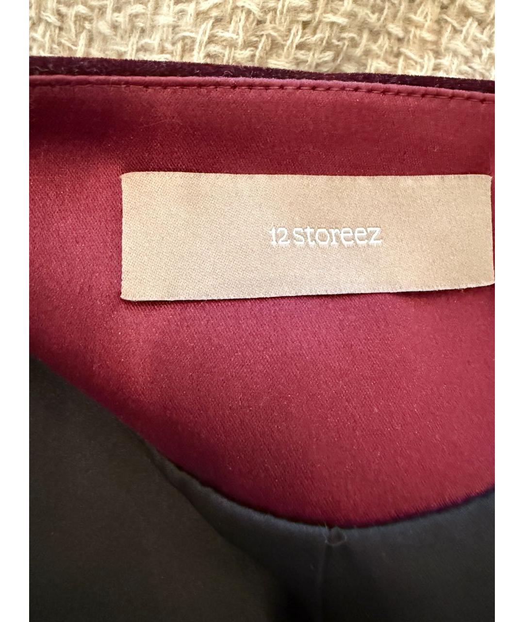 12 STOREEZ Бордовый полиэстеровый жакет/пиджак, фото 6