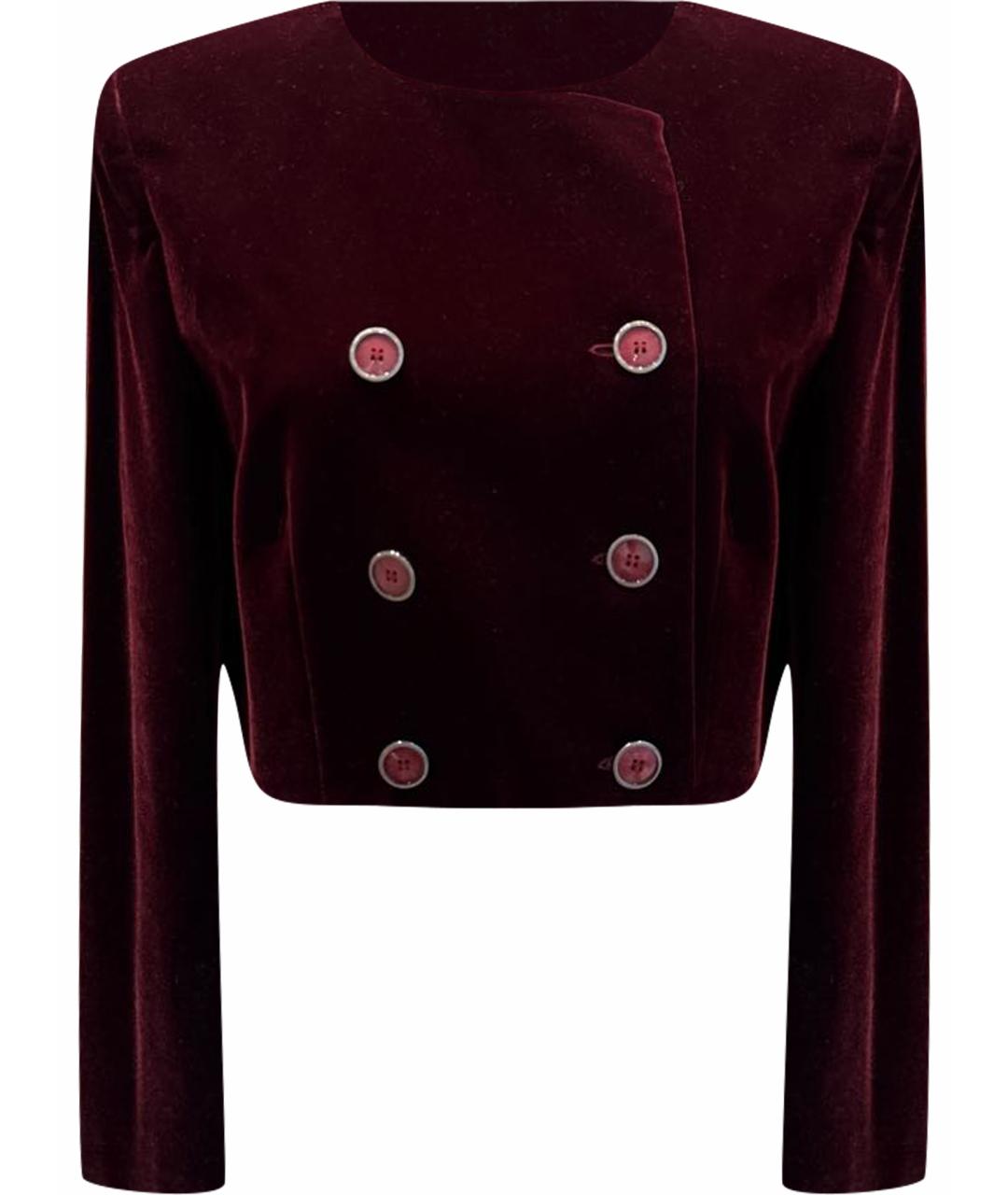 12 STOREEZ Бордовый полиэстеровый жакет/пиджак, фото 1