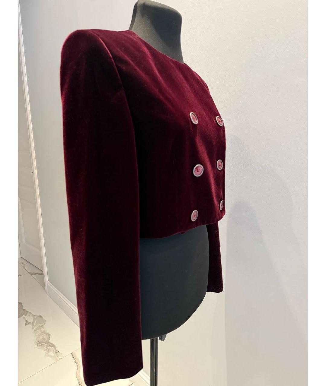 12 STOREEZ Бордовый полиэстеровый жакет/пиджак, фото 4