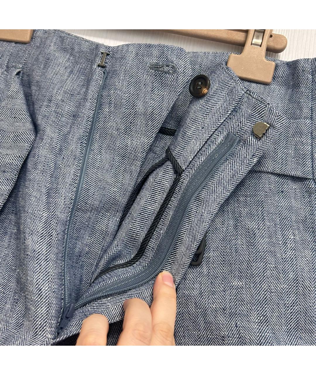 BRUNELLO CUCINELLI Синие шорты, фото 4