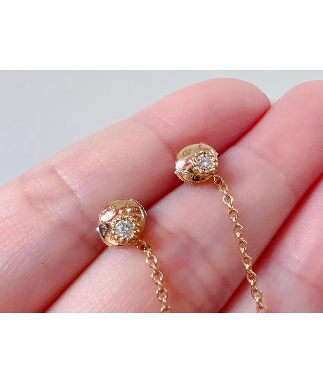 CHRISTIAN DIOR Золотые серьги из розового золота, фото 3