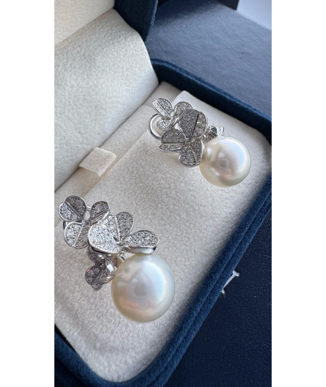 Mikimoto Белые жемчужные серьги, фото 2