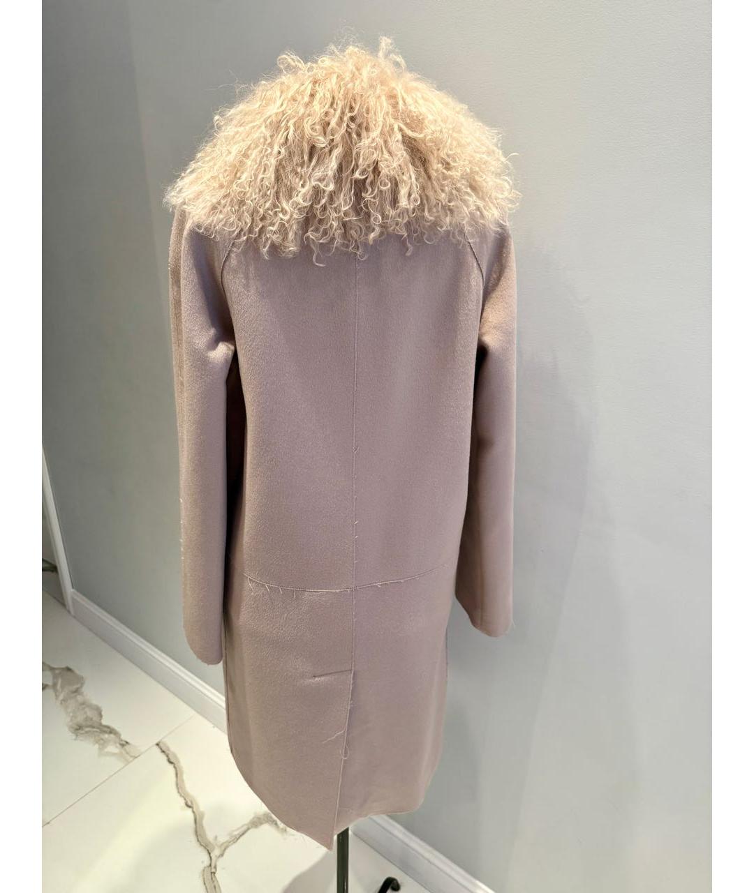 BLUMARINE Бежевое шерстяное пальто, фото 2
