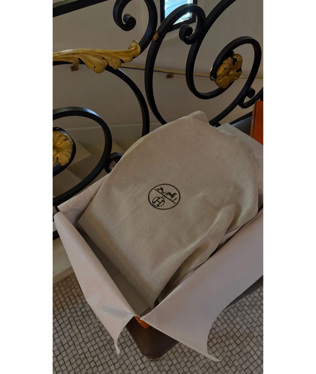 HERMES Черная кожаная сумка через плечо, фото 6