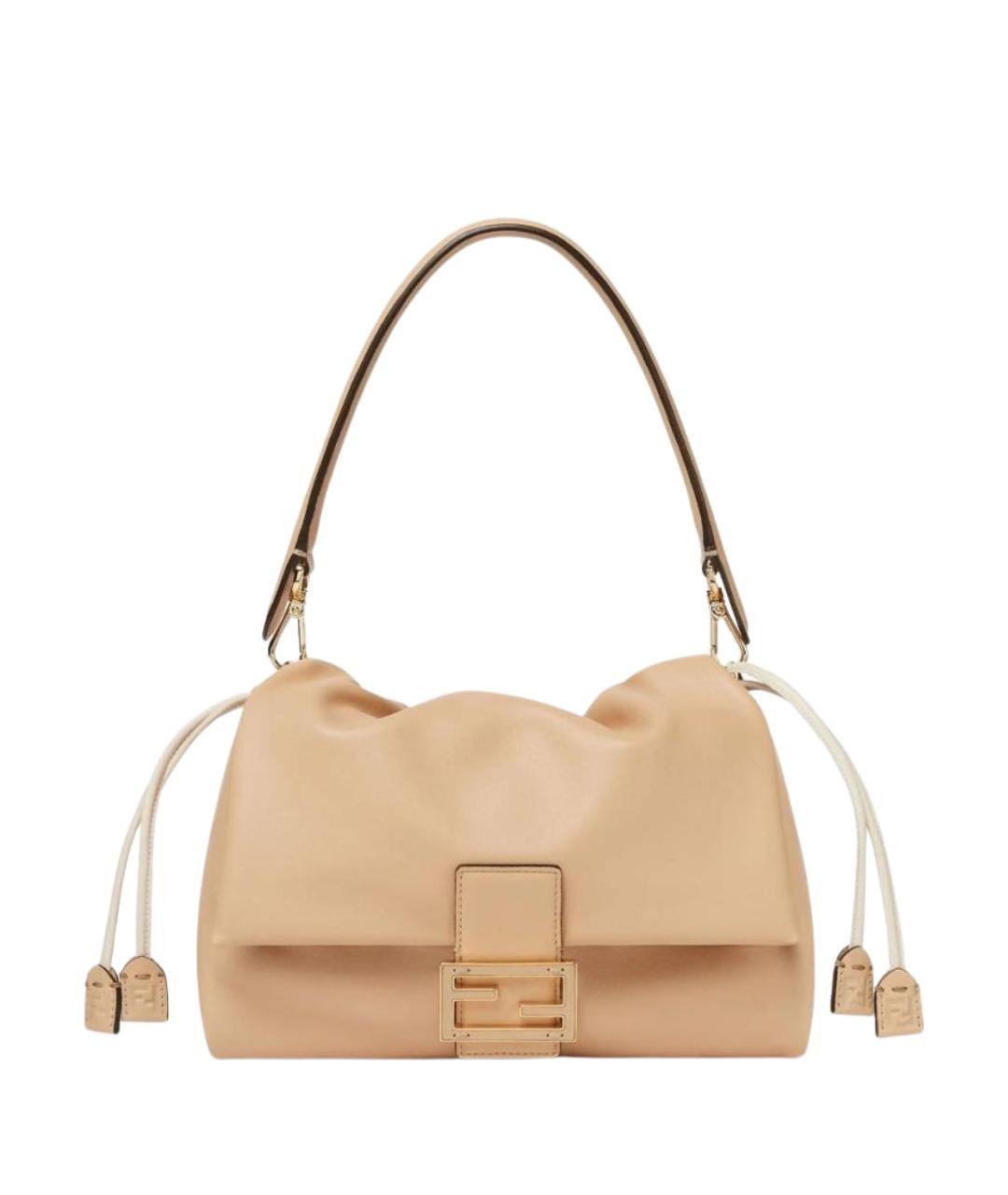 FENDI Розовая кожаная сумка через плечо, фото 1