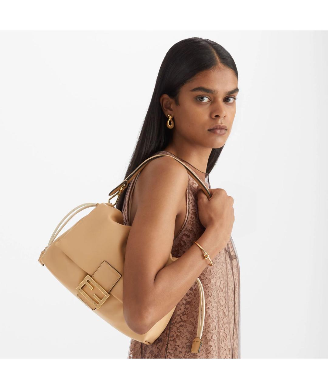 FENDI Розовая кожаная сумка через плечо, фото 2