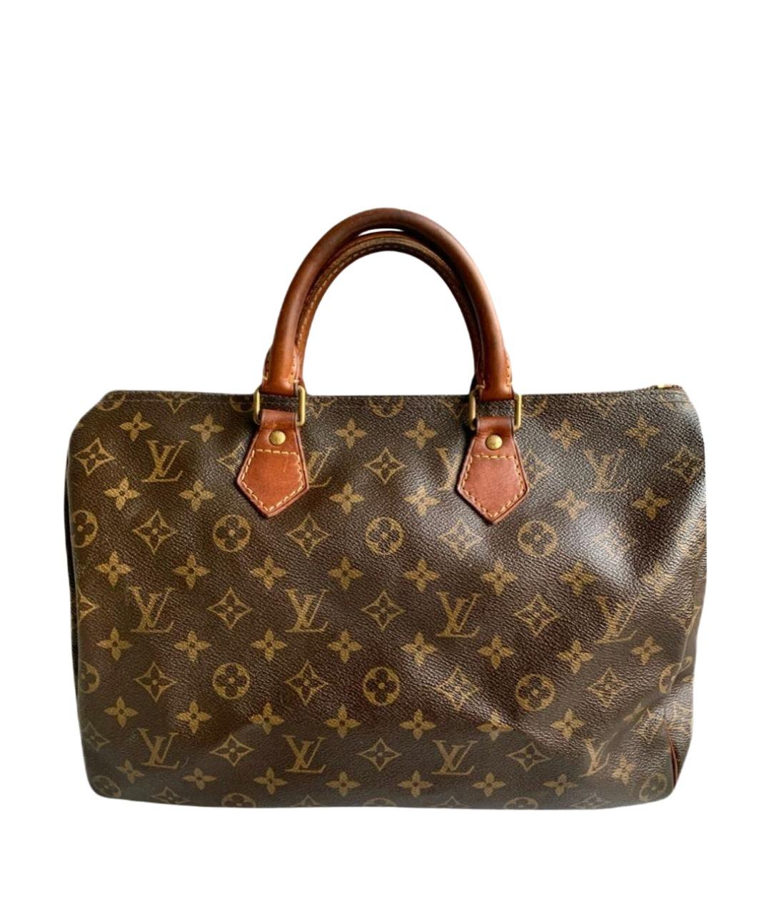 LOUIS VUITTON Коричневая сумка с короткими ручками, фото 1