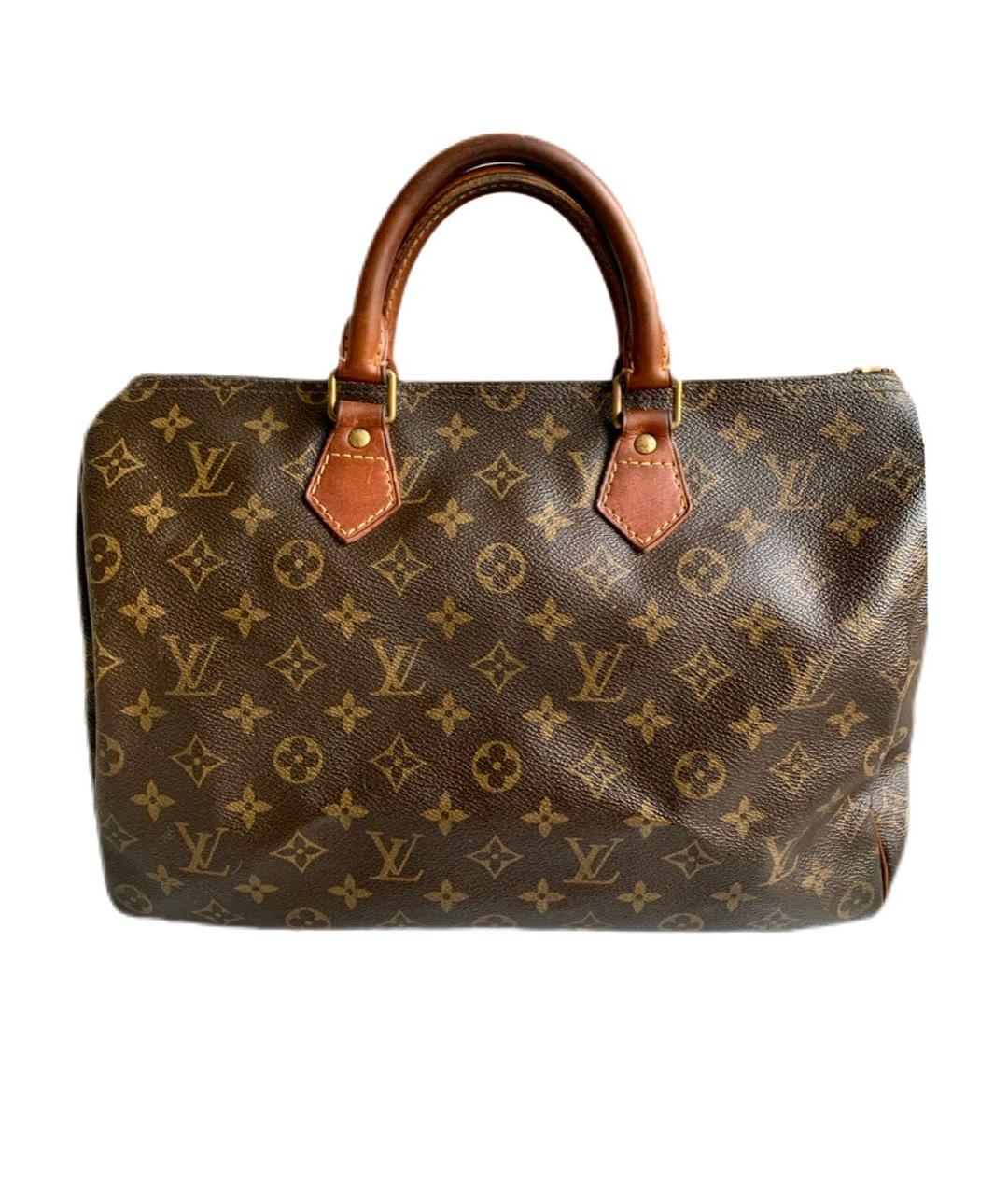 LOUIS VUITTON Коричневая сумка с короткими ручками, фото 9