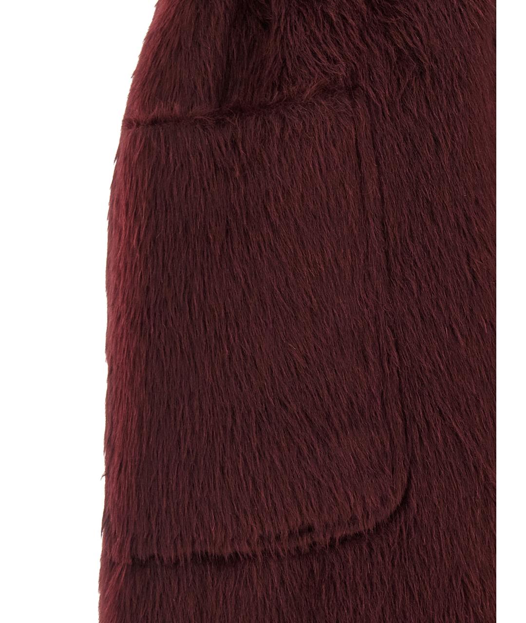 MAX MARA Бордовый шерстяной жилет, фото 4