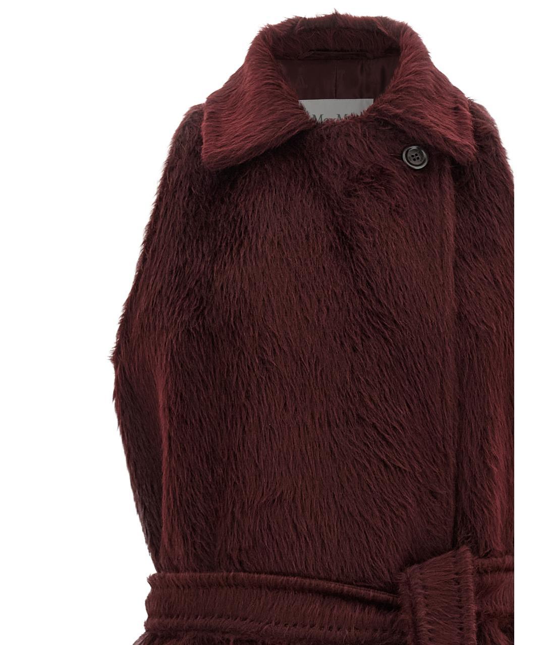MAX MARA Бордовый шерстяной жилет, фото 3