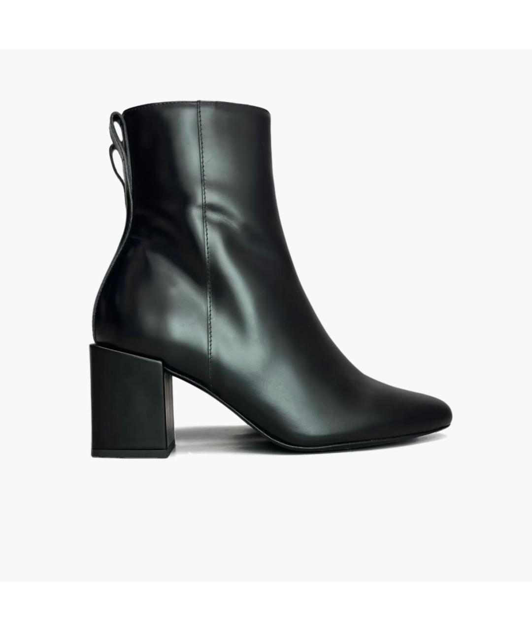 Ami Paris Черные кожаные ботильоны, фото 9