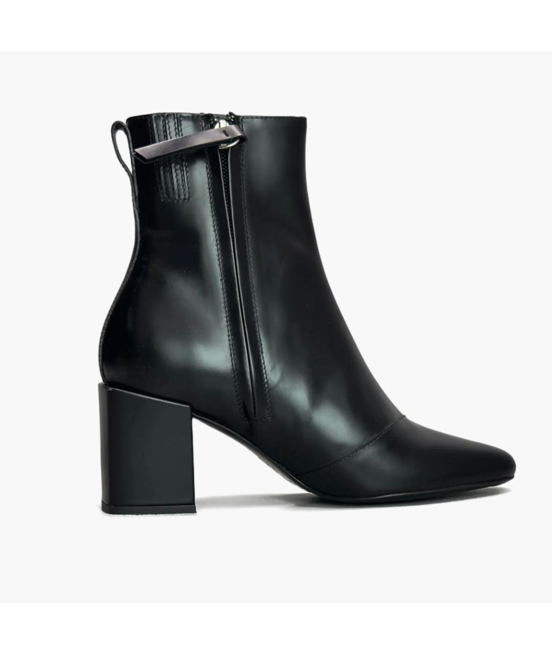 Ami Paris Черные кожаные ботильоны, фото 3