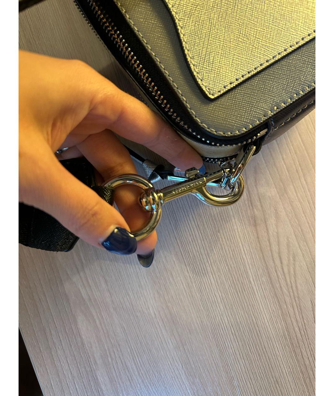 MARC JACOBS Серая кожаная сумка тоут, фото 4