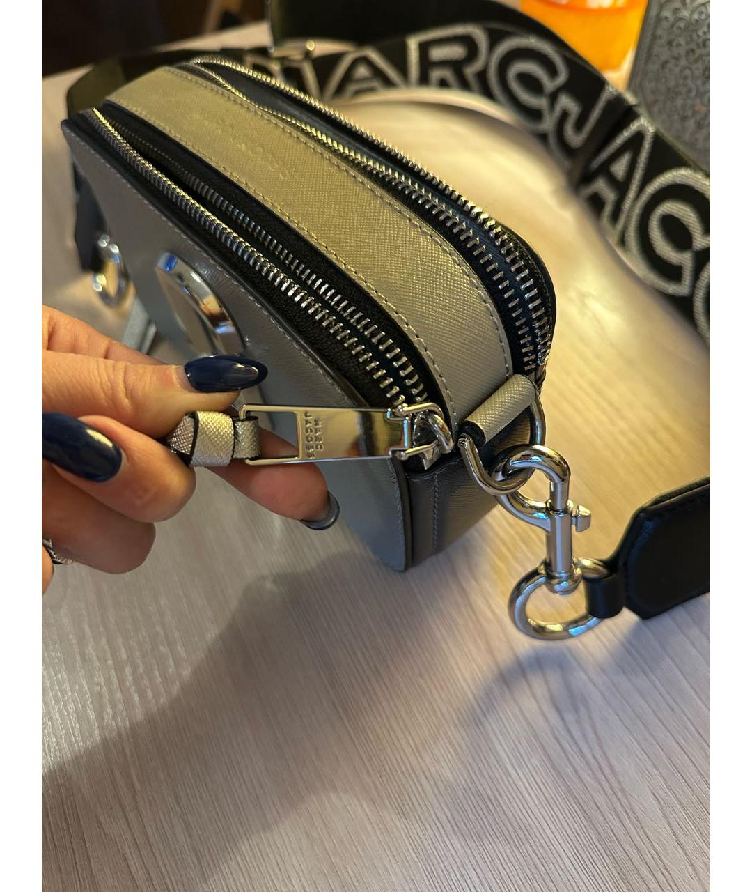 MARC JACOBS Серая кожаная сумка тоут, фото 2