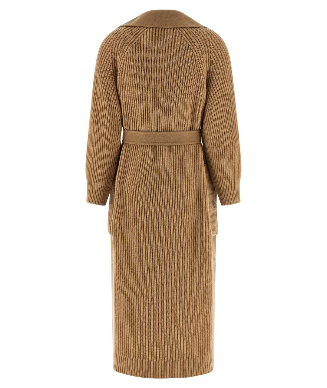 MAX MARA Бежевое шерстяное пальто, фото 2