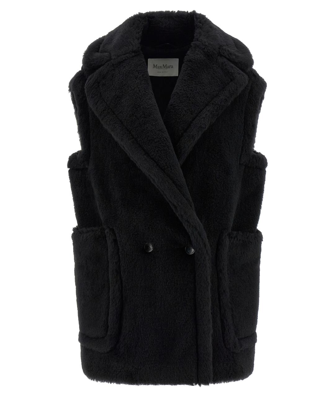 MAX MARA Черный шерстяной жилет, фото 1
