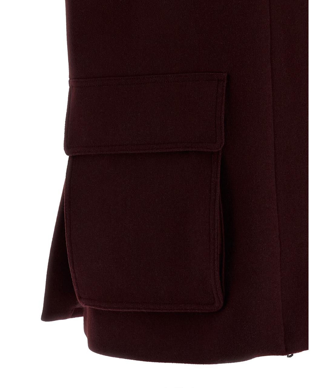 MAX MARA Бордовый шерстяной жилет, фото 4