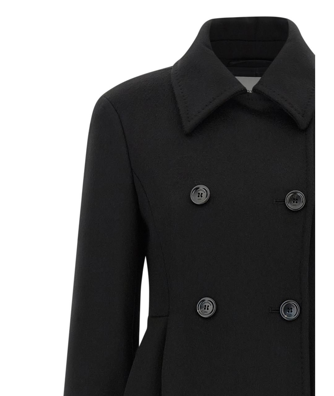 MAX MARA Черное шерстяное пальто, фото 3