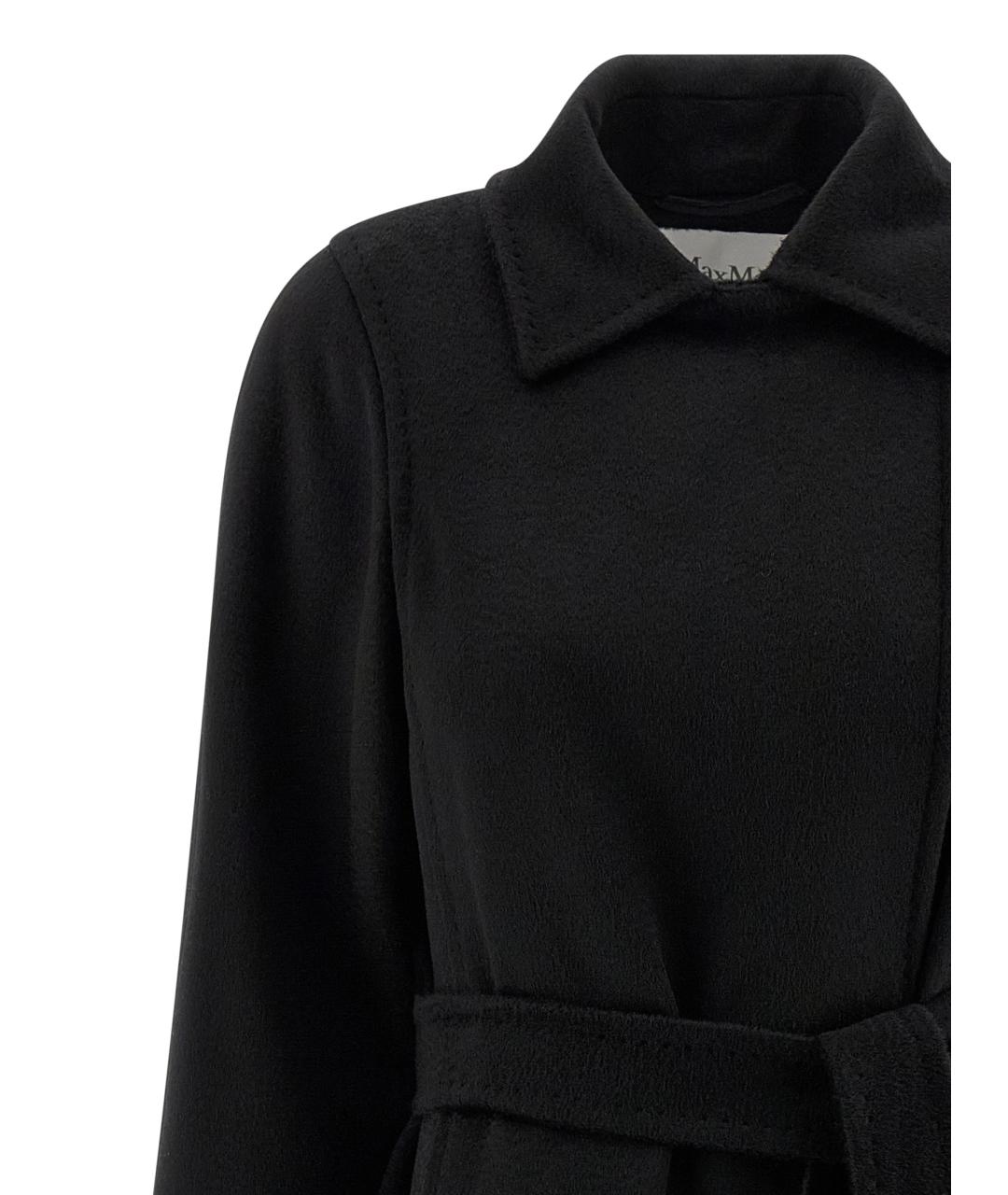 MAX MARA Черное шерстяное пальто, фото 3