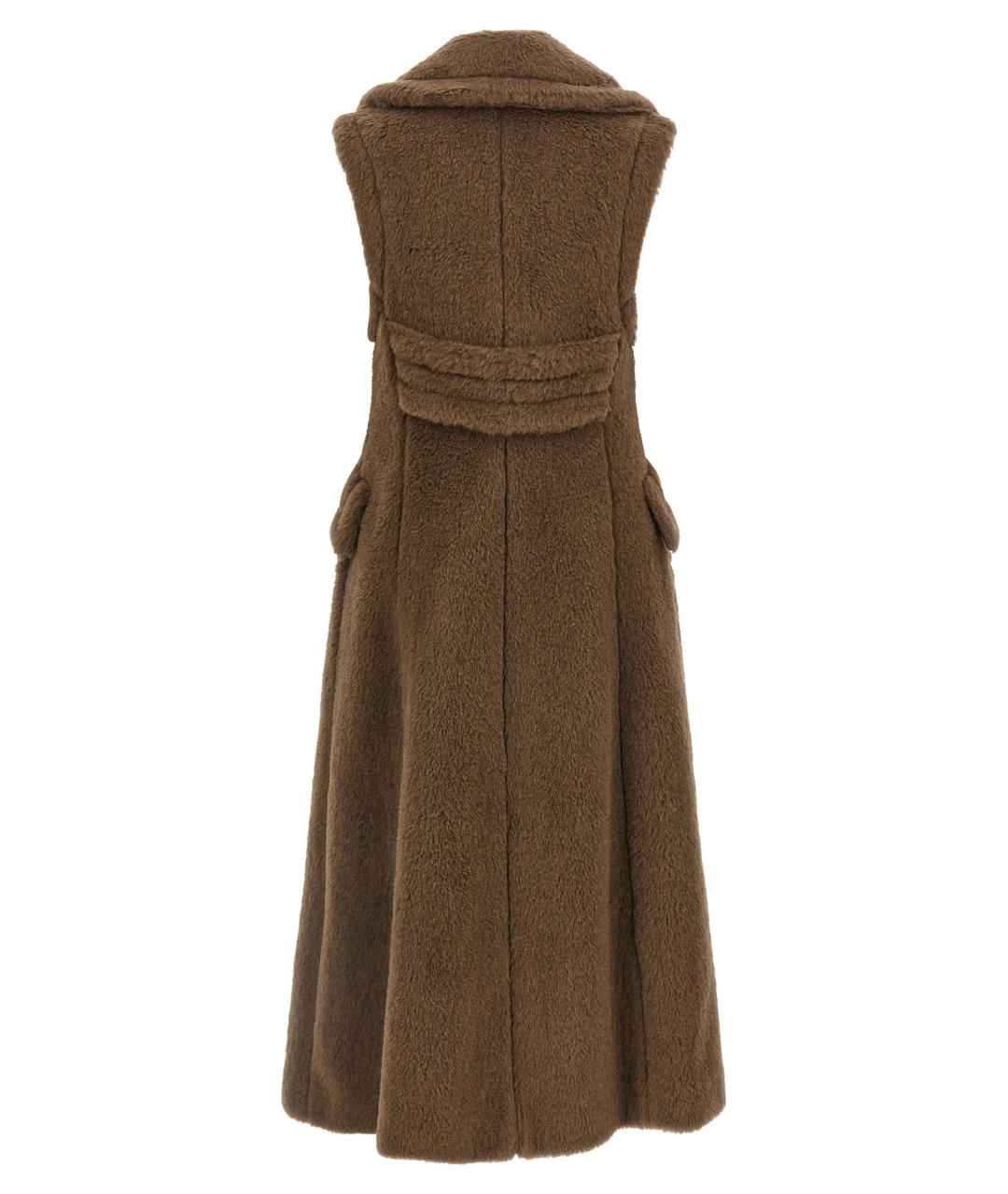 MAX MARA Коричневый шерстяной жилет, фото 2