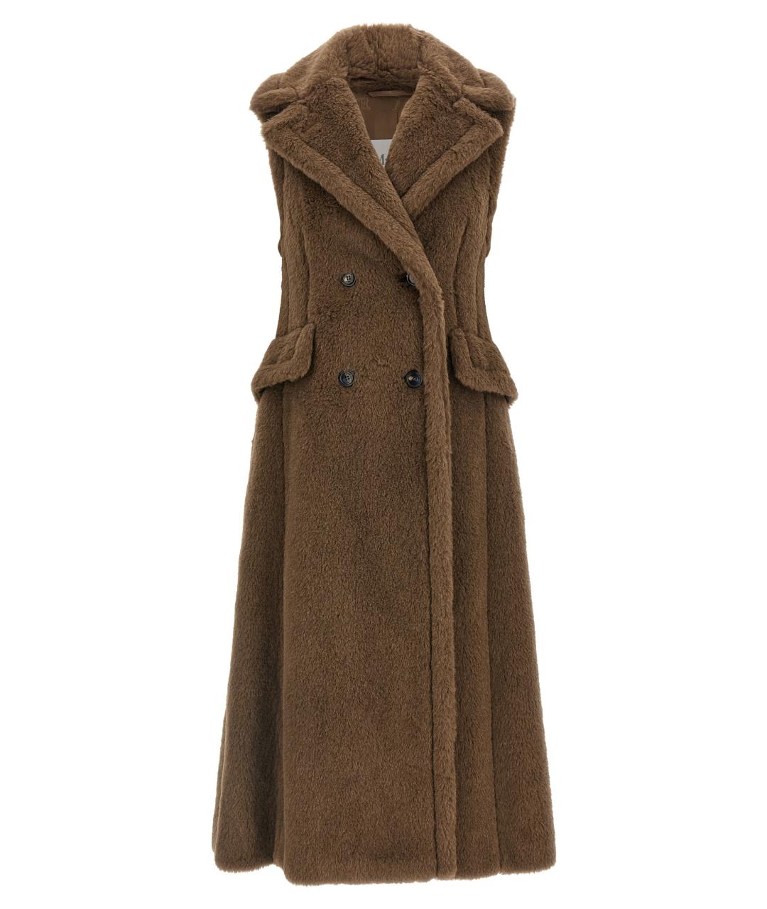 MAX MARA Коричневый шерстяной жилет, фото 1