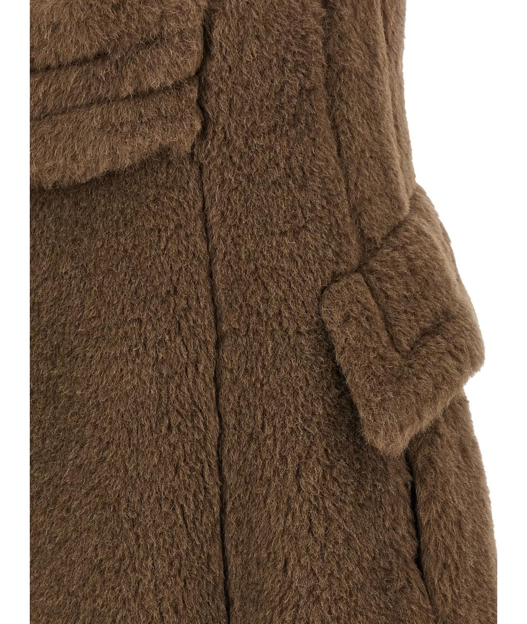 MAX MARA Коричневый шерстяной жилет, фото 4