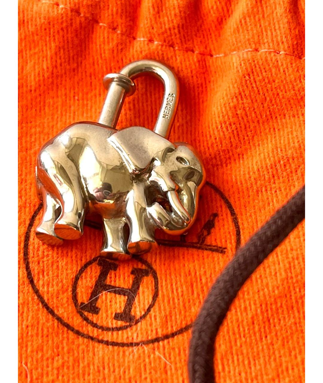 HERMES Серебрянный брелок, фото 3