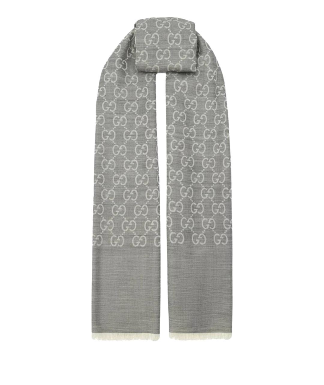GUCCI Серебрянный шарф, фото 1