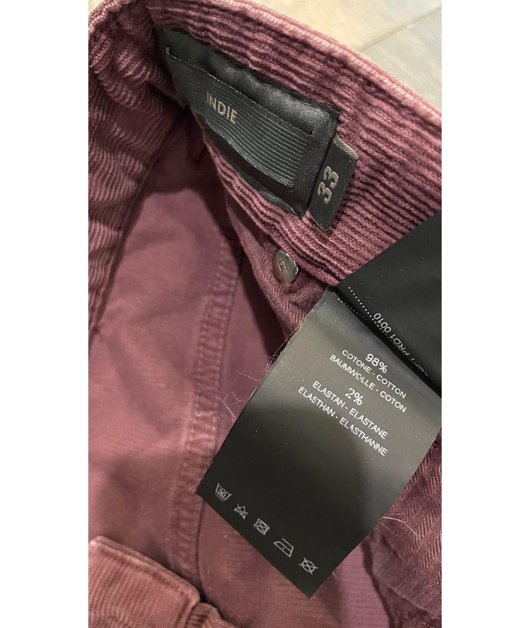PT TORINO Бордовые хлопковые брюки чинос, фото 7